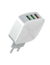 Síťová nabíječka LDNIO A3310Q, 3x USB, QC 3.0 (bílá)