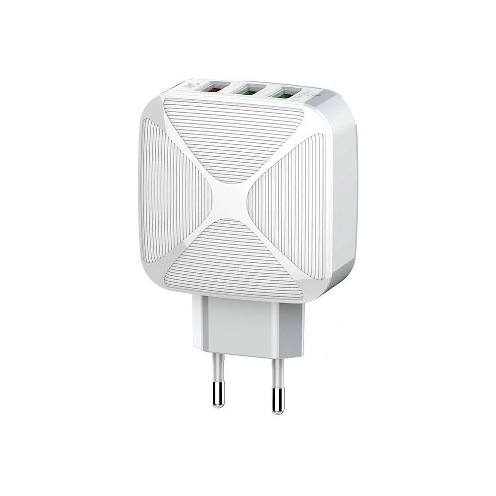 Ładowarka sieciowa LDNIO A3310Q, 3x USB, QC 3.0 (biała)