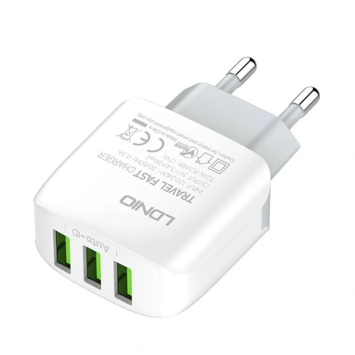 Kup Nabíječka do sítě LDNIO A3312, 3x USB, 17W (bílá) - LDN16 - {ean13} - Sklep Home Screen