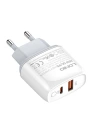 Kup Încărcător de rețea LDNIO A2424C, USB + USB-C, PD + QC 3.0, 20W (alb) - LDN18 - {ean13} - Sklep Home Screen
