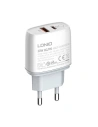 Kup Încărcător de rețea LDNIO A2424C, USB + USB-C, PD + QC 3.0, 20W (alb) - LDN18 - {ean13} - Sklep Home Screen