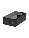 Hálózati töltő LDNIO A4808Q, 2x USB + 2x USB-C, 65W (fekete)