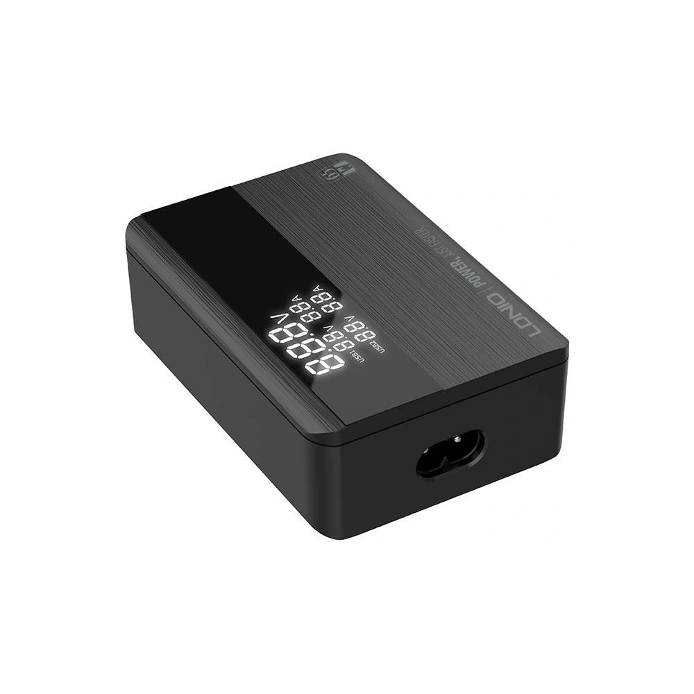 Ładowarka sieciowa LDNIO A4808Q, 2x USB + 2x USB-C, 65W (czarna)