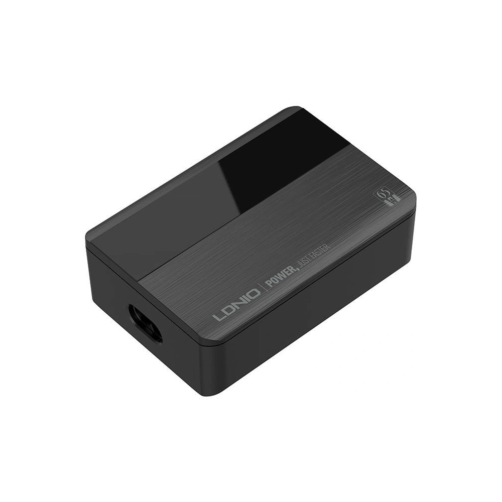 Ładowarka sieciowa LDNIO A4808Q, 2x USB + 2x USB-C, 65W (czarna)