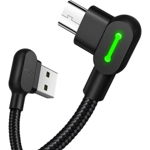 Kup Kabel kątowy Mcdodo CA-5280 USB-A/microUSB LED, 1.2m (czarny) - MDD13 - {ean13} - Sklep Home Screen
