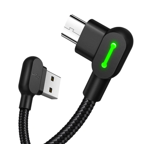 Kup Kabel kątový Mcdodo CA-5280 USB-A/microUSB LED, 1.2m (černý) - MDD13 - {ean13} - Sklep Home Screen