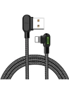 Sarokkábel Mcdodo CA-4674 USB-A/Lightning LED, 0.5m (fekete)