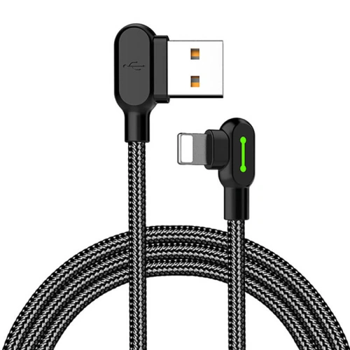 Kup Cablu unghiular Mcdodo CA-4671 USB-A/Lightning LED, 1.2m (negru) - MDD17 - {ean13} - Sklep Home Screen