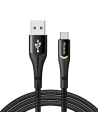 Kabel Mcdodo Magnificence CA-7960 USB-A/USB-C LED, 1m (schwarz)