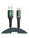 Kabel Mcdodo Magnificence CA-7961 USB-A/USB-C LED, 1m (zielony)