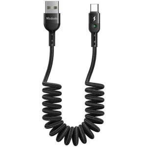 Kup Kabel sprężynowy Mcdodo Omega CA-6420 USB-A/USB-C 1.8m (czarny) - MDD21 - {ean13} - Sklep Home Screen