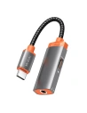 Adapter Mcdodo CA-0500 USB-C/mini jack 3.5m + USB-C, PD 60W (fekete)