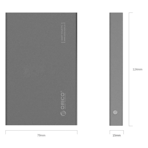 Buy Orico External Hard Drive Enclosure SSD/HDD 2.5 inch SATA III (gray) - ORC35 - {ean13} - Home Screen Store Europe