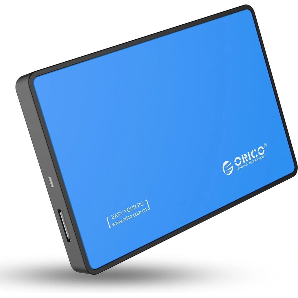 Orico External Hard Drive Enclosure SSD/HDD 2.5 inch SATA III (blue)