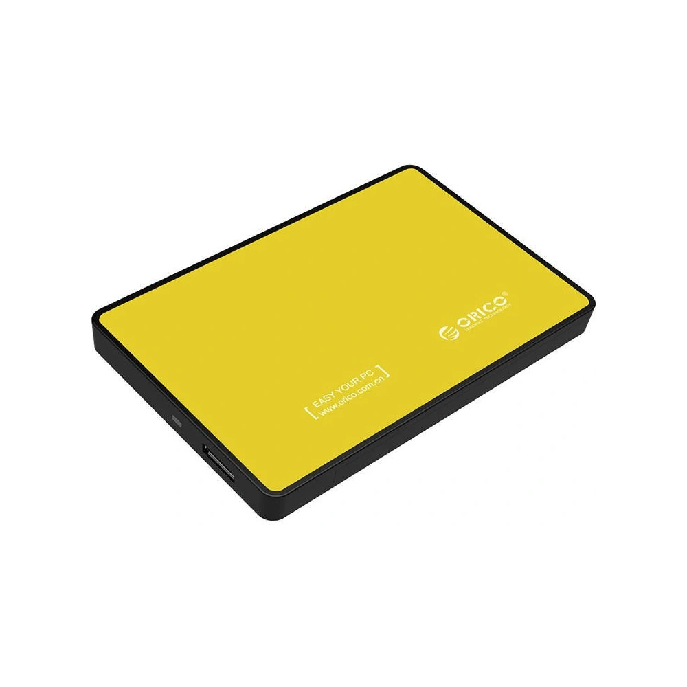 Orico External Hard Drive Enclosure SSD/HDD 2.5 inch SATA III (yellow)