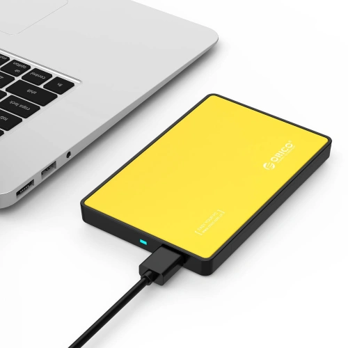 Buy Orico External Hard Drive Enclosure SSD/HDD 2.5 inch SATA III (yellow) - ORC38 - {ean13} - Home Screen Store Europe