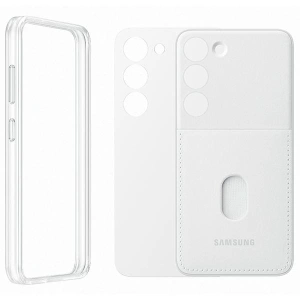 Etui Samsung Galaxy S23 EF-MS911CW bílý/white Frame Cover