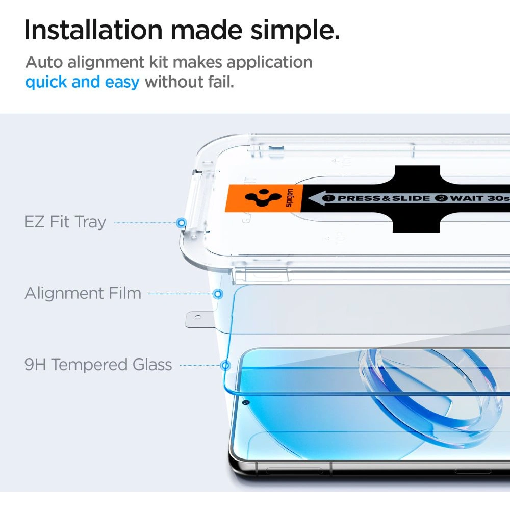 Szkło hartowane Spigen GLAS.tR ez Fit Samsung Galaxy S23+ Plus Clear [2 PACK]
