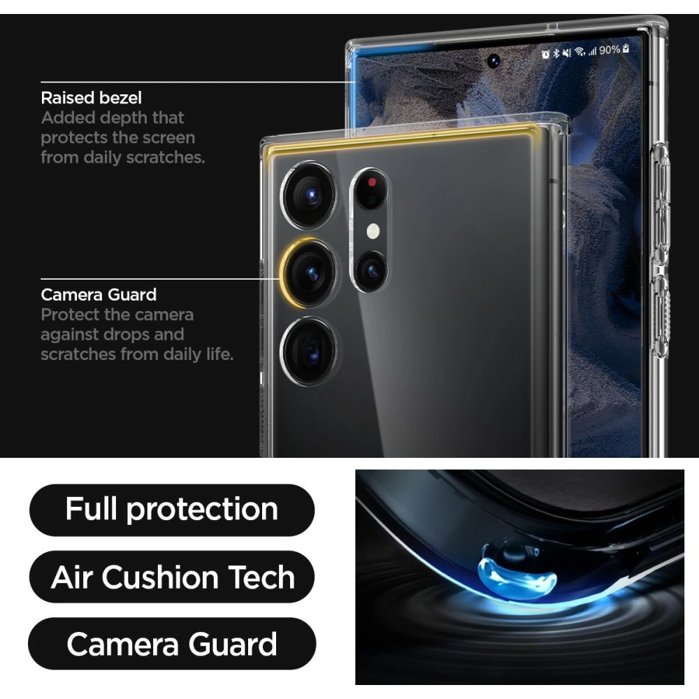 Etui Spigen Ultra Hybrid Samsung Galaxy S23 Ultra Crystal Clear