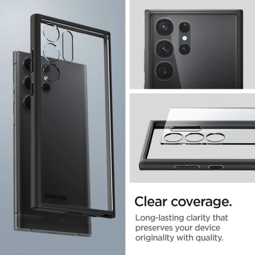 Kup Case Spigen Ultra Hybrid Samsung Galaxy S23 Ultra Matt Schwarz - SPN2715 - {ean13} - Sklep Home Screen