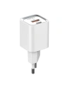 Încărcător de rețea LDNIO A2318C, USB + USB-C, PD + QC 3.0, 20W (alb)