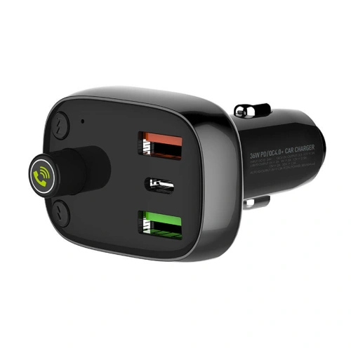 Kup Transmitter FM LDNIO C704Q s Bluetooth, 2x USB + USB-C, microSD / TF (černý) - LDN27 - {ean13} - Sklep Home Screen