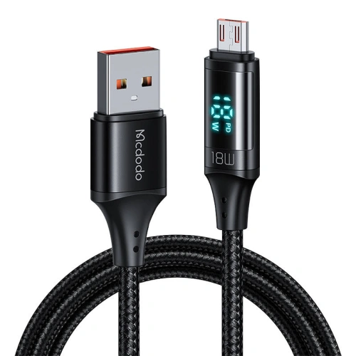 Kup Kabel Mcdodo CA-1070 USB-A/microUSB, 3A, 1.2m (černý) - MDD38 - {ean13} - Sklep Home Screen