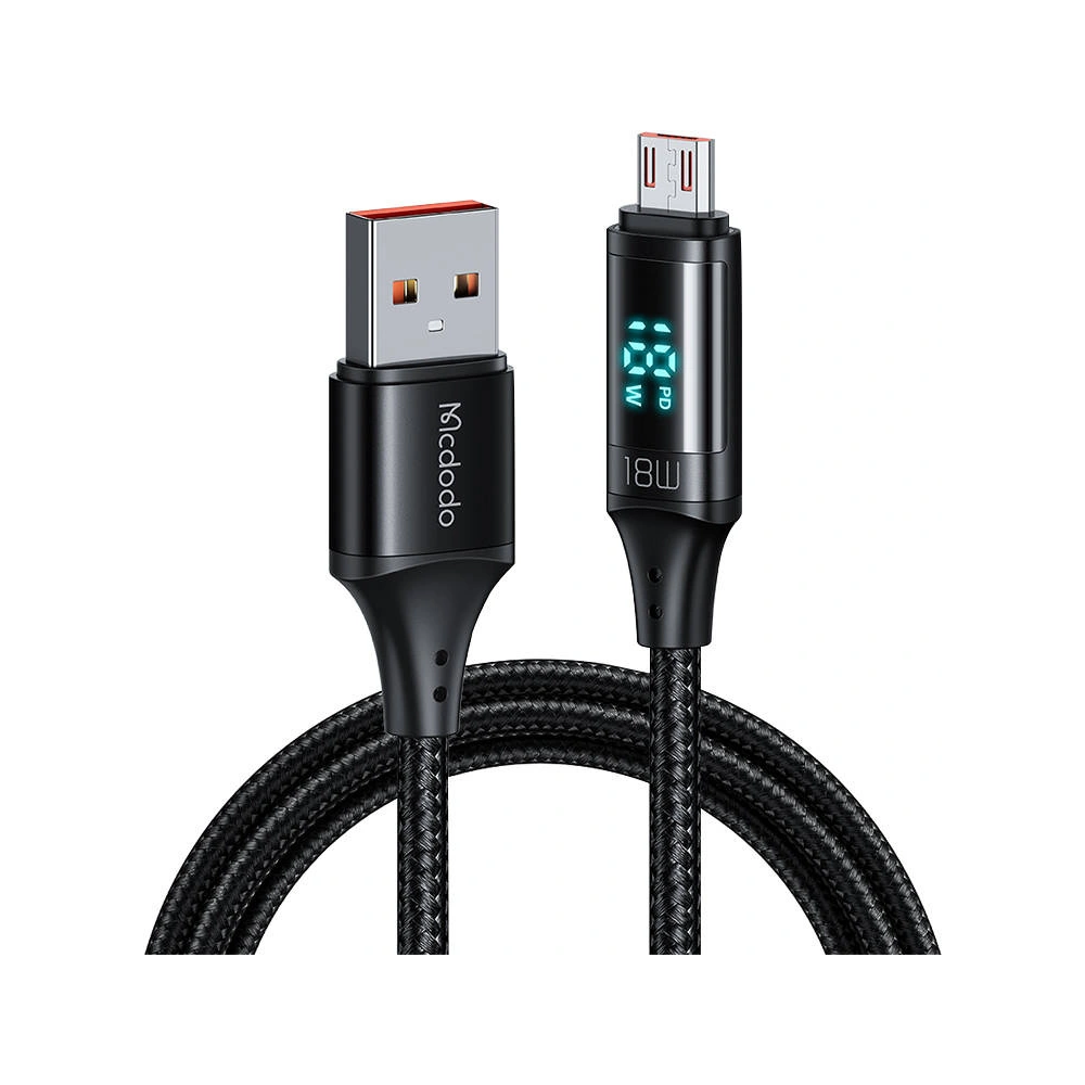 Kabel Mcdodo CA-1070 USB-A/microUSB, 3A, 1.2m (czarny)