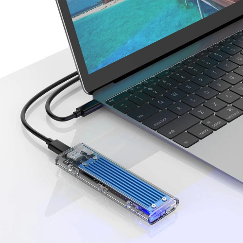 Buy Orico External Hard Drive Enclosure SDD M.2 NVME, USB-C 3.1 Gen.2, 10Gbps (blue) - ORC44 - {ean13} - Home Screen Store Europe