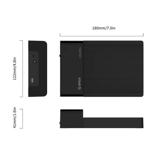 Kup Stacja dokująca Orico do dysków HDD 2.5/3,5 cala USB 3.1 Typ C Gen2 - ORC51 - {ean13} - Sklep Home Screen