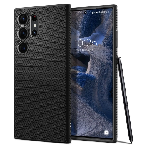 Kup Case Spigen Liquid Air Samsung Galaxy S23 Ultra Mattschwarz - SPN2722 - {ean13} - Sklep Home Screen
