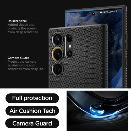 Kup Etui Spigen Liquid Air Samsung Galaxy S23 Ultra Matte Black - SPN2722 - {ean13} - Sklep Home Screen