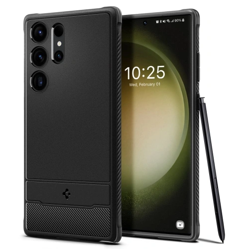 Kup Case Spigen Rugged Armor Samsung Galaxy S23 Ultra Matt Schwarz - SPN2724 - {ean13} - Sklep Home Screen