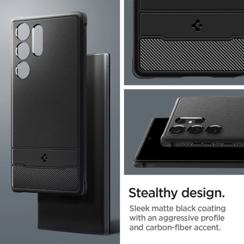 Kup Etui Spigen Rugged Armor Samsung Galaxy S23 Ultra Matte Black - SPN2724 - {ean13} - Sklep Home Screen