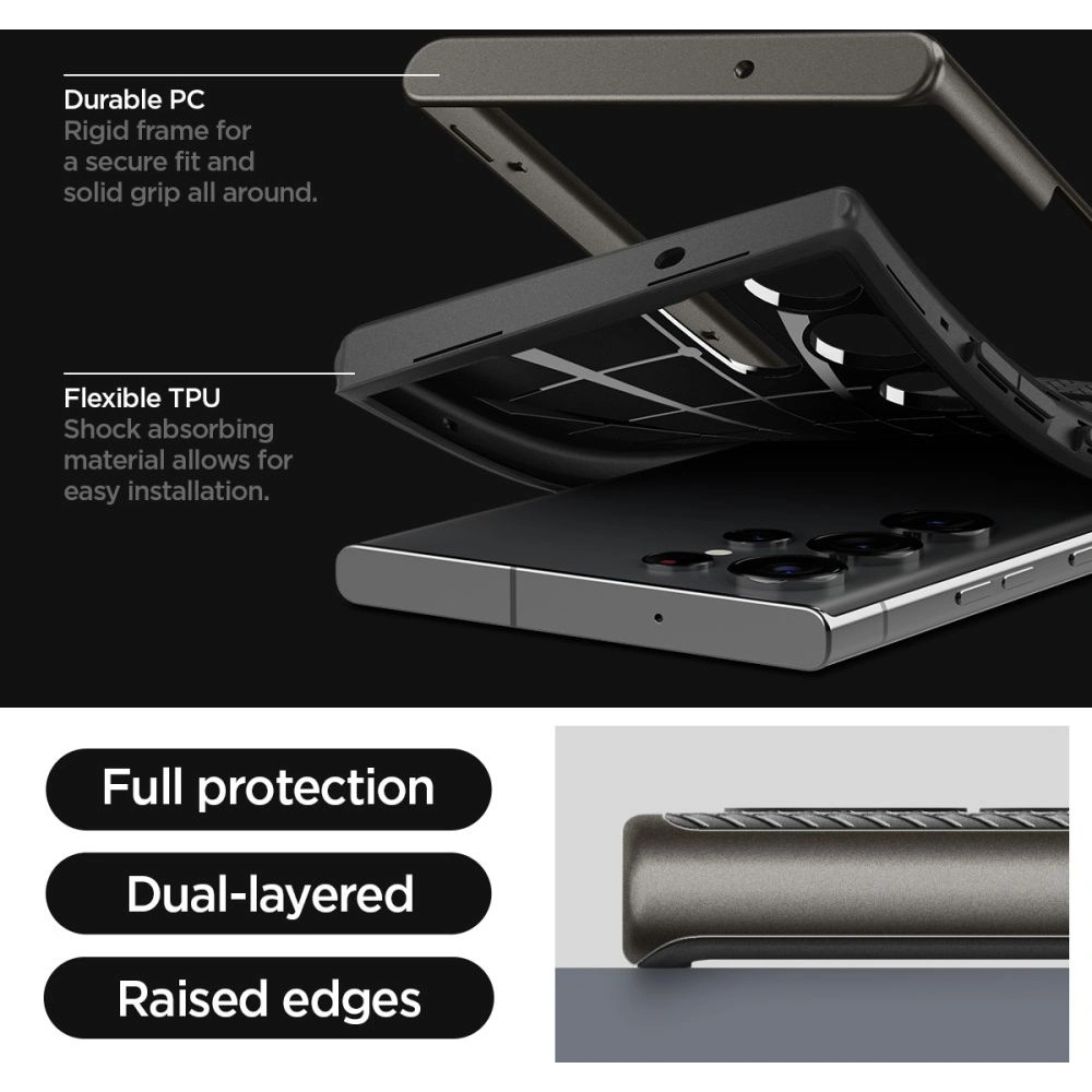 Etui Spigen Neo Hybrid Samsung Galaxy S23 Ultra Gunmetal