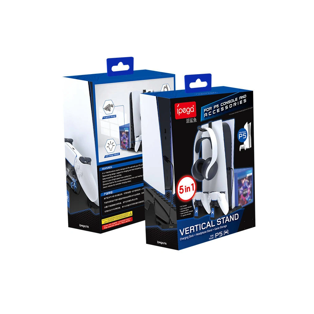 Wielofunkcyjna podstawka do PS5 iPega PG-P5009 (czarna)