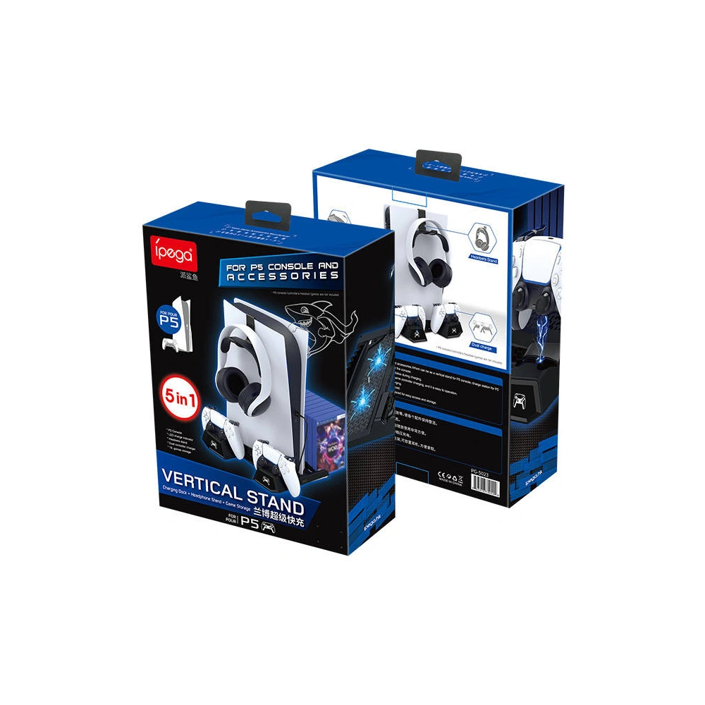 Wielofunkcyjna podstawka chłodząca do PS5 iPega PG-P5023 (czarna)