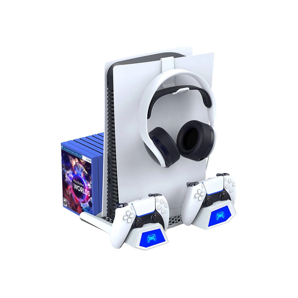 Wielofunkcyjna podstawka chłodząca do PS5 iPega PG-P5023A (biała)