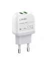 Kup Încărcător de rețea LDNIO A2219, 2x USB, 2.4A (alb) - LDN37 - {ean13} - Sklep Home Screen