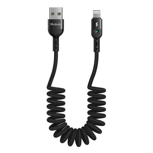 Kup Kabel pružinový Mcdodo CA-6410 USB-A/Lightning, 1.8m (černý) - MDD45 - {ean13} - Sklep Home Screen