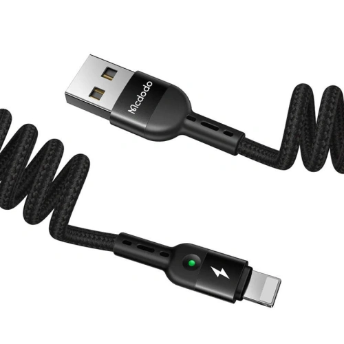 Kup Kabel pružinový Mcdodo CA-6410 USB-A/Lightning, 1.8m (černý) - MDD45 - {ean13} - Sklep Home Screen