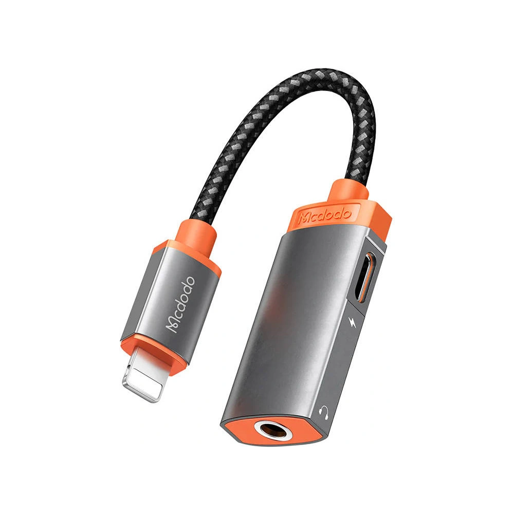Adapter audio Mcdodo CA06719 Lightning/AUX mini jack 3.5mm (czarny)