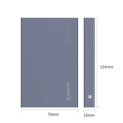 Buy Orico External Hard Drive Enclosure HDD/SSD 2.5 inch SATA III USB-C 3.1 Gen2 (gray) - ORC54 - {ean13} - Home Screen Store Europe
