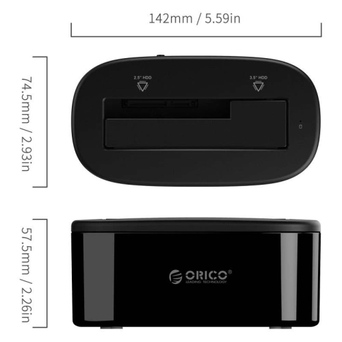 Buy Orico Docking station HDD/SSD 3.5/2.5 inch USB-B 3.0 - ORC55 - {ean13} - Home Screen Store Europe