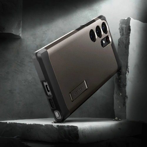 Kup Case Spigen Tough Armor Samsung Galaxy S23 Ultra Gunmetal - SPN2730 - {ean13} - Sklep Home Screen