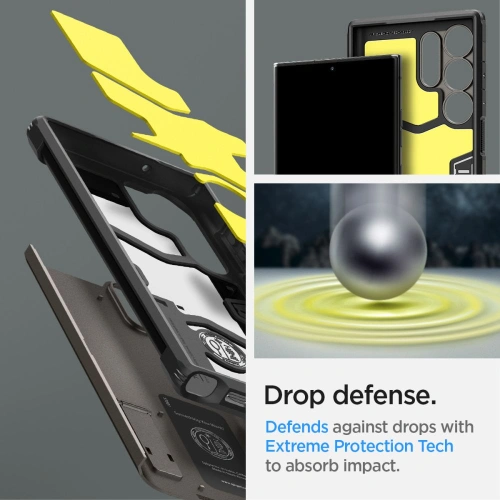 Kup Case Spigen Tough Armor Samsung Galaxy S23 Ultra Gunmetal - SPN2730 - {ean13} - Sklep Home Screen
