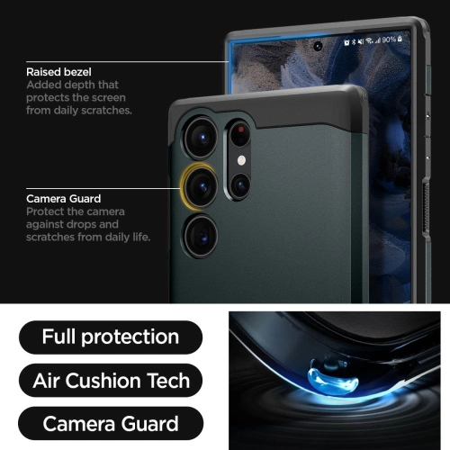 Kup Etui Spigen Tough Armor Samsung Galaxy S23 Ultra Abyss Green - SPN2731 - {ean13} - Sklep Home Screen