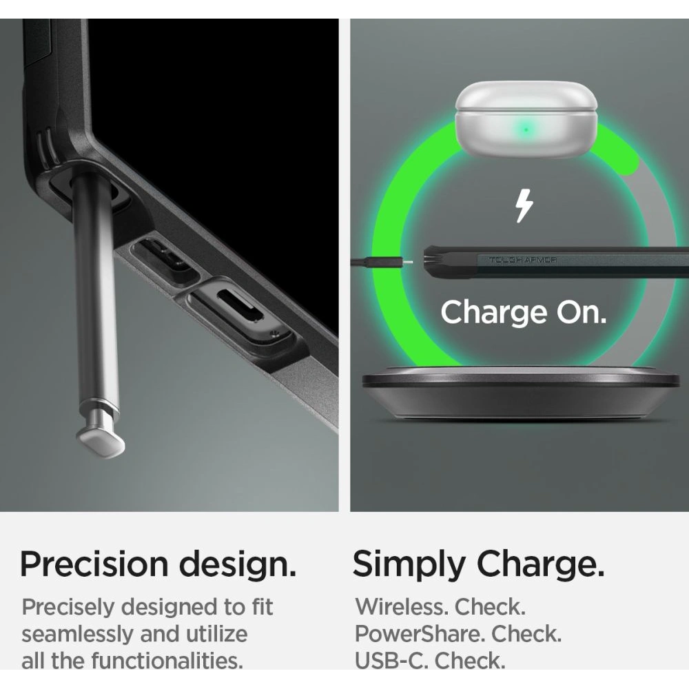 Etui Spigen Tough Armor Samsung Galaxy S23 Ultra Abyss Green