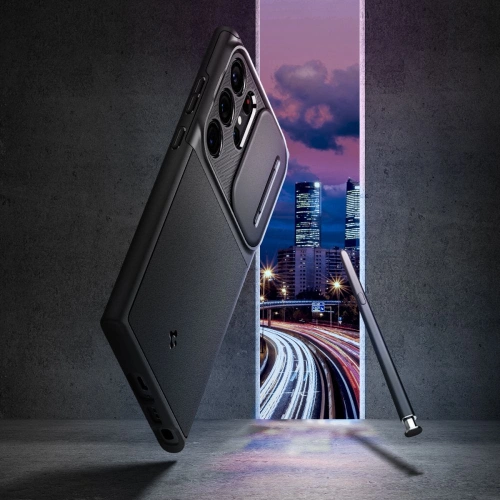 Kup Case Spigen Optik Armor Samsung Galaxy S23 Ultra Schwarz - SPN2735 - {ean13} - Sklep Home Screen