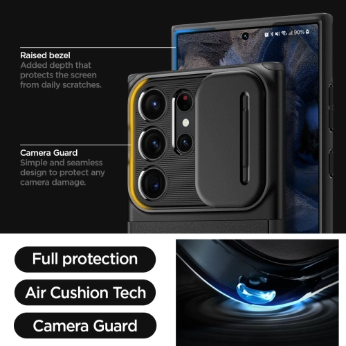 Kup Etui Spigen Optik Armor Samsung Galaxy S23 Ultra Černá - SPN2735 - {ean13} - Sklep Home Screen
